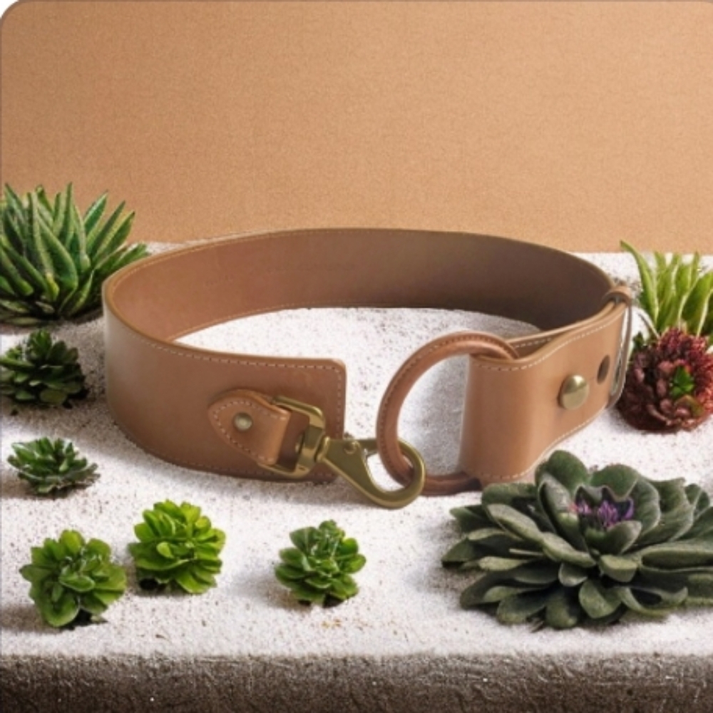 Vintage WCM  Brown Italian Leather Belt